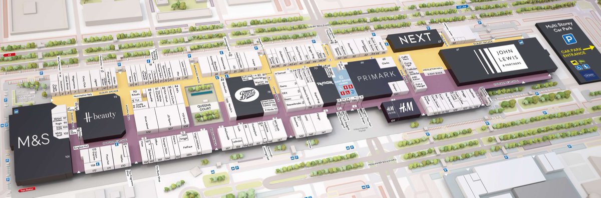 Our Centre Map helps you navigate from store to store and explore all the brands available in John Lewis &amp; Partners, Boots, H beauty &amp; M&amp;S.⭐️

Pick yours up at one of our entrances or at the Guest Services Lounge on your next shopping trip! 
ow.ly/9SYA50UlAS1
