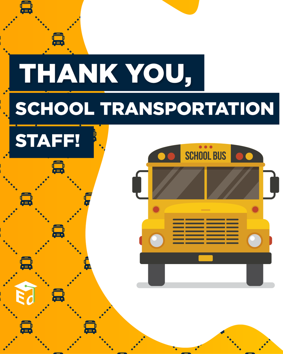 Bus drivers &amp; bus aides, crossing guards, school staff organizing drop-off &amp; pick-up...

To everyone helping to get our students safely to &amp; from school each day: Thank you!

#ThankYouThursday