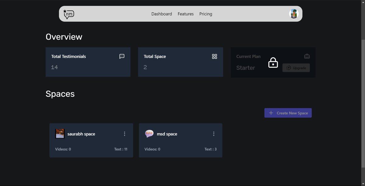 manikerisaurabh's tweet image. One of the best and convenient way to grab testimonials from end user&apos;s and embed it to your website 

try it out  :   testifolio.onrender.com/dashboard