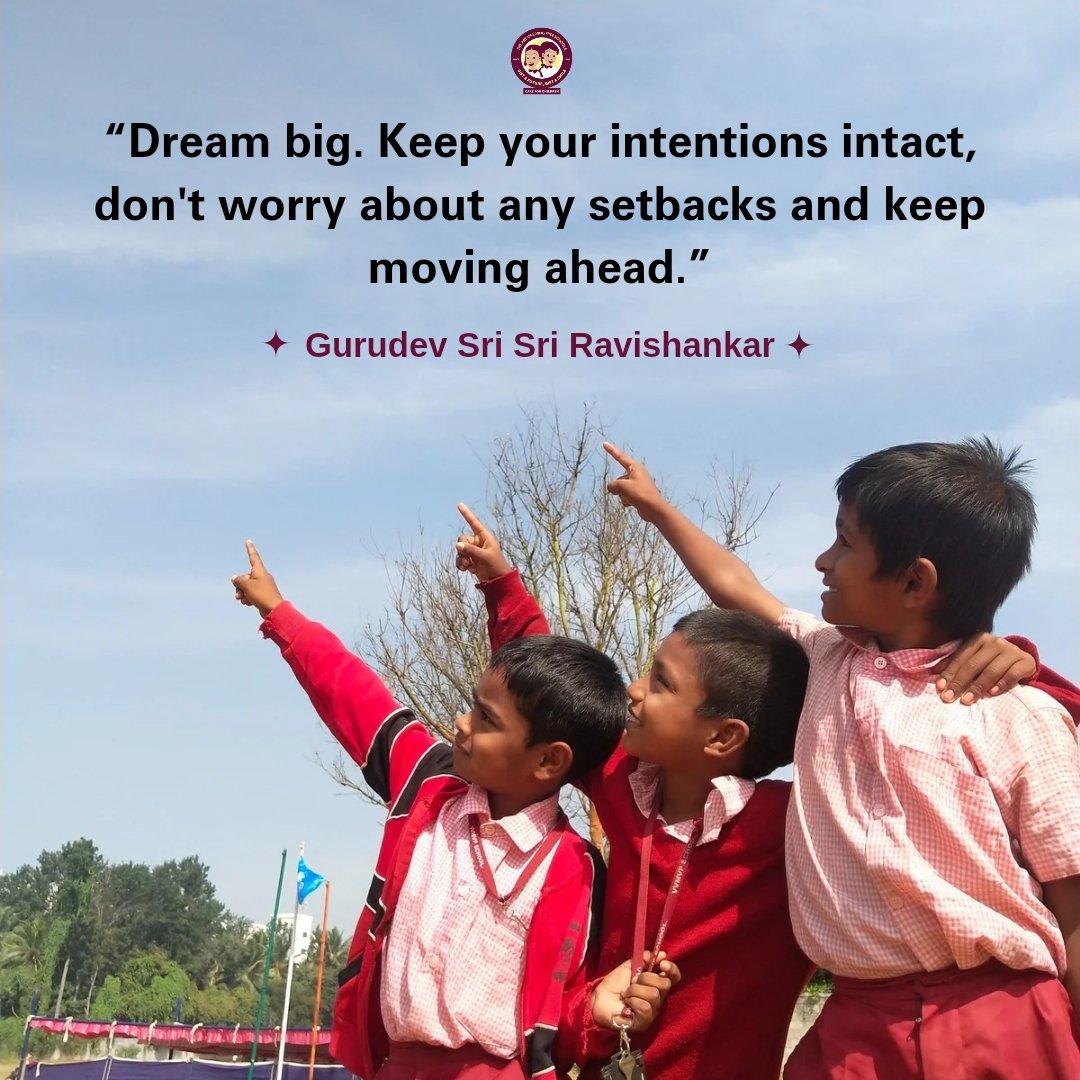 aolschools's tweet photo. Thoughtful Thursday! ✨

Contribute towards the project at https://t.co/hfYJyGFrV4

@Bhanujgd
#DREAM #intentions #srisri #artofliving #freeschool #valuebasededucation #holisticeducation #kids #qotd #artoflivingschools #giftasmile #giftafuture #educateachild https://t.co/2kifgo3zSa