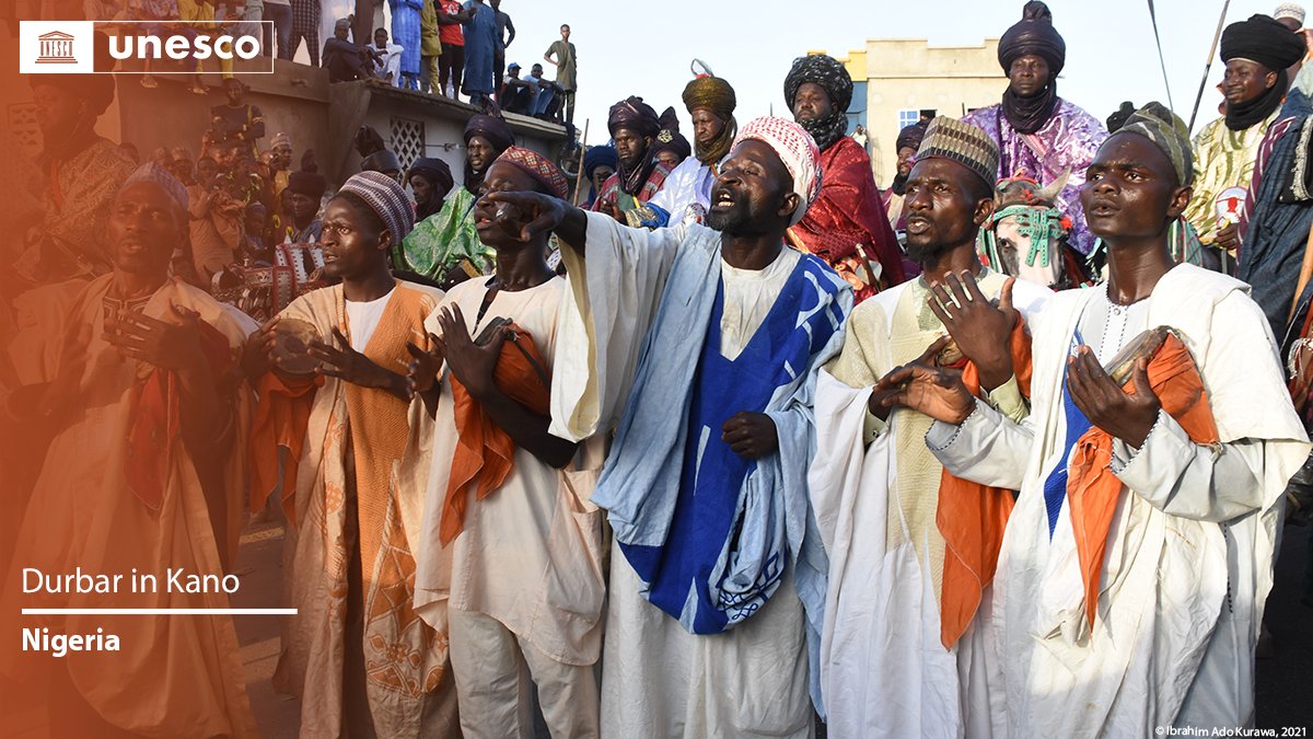 UNESCO's tweet photo. 🔴 BREAKING

New inscription on the #IntangibleHeritage List: Durbar in Kano, #Nigeria🇳🇬.

Congratulations!

https://t.co/NrLCcg15Sf #LivingHeritage https://t.co/M933wGi1IE
