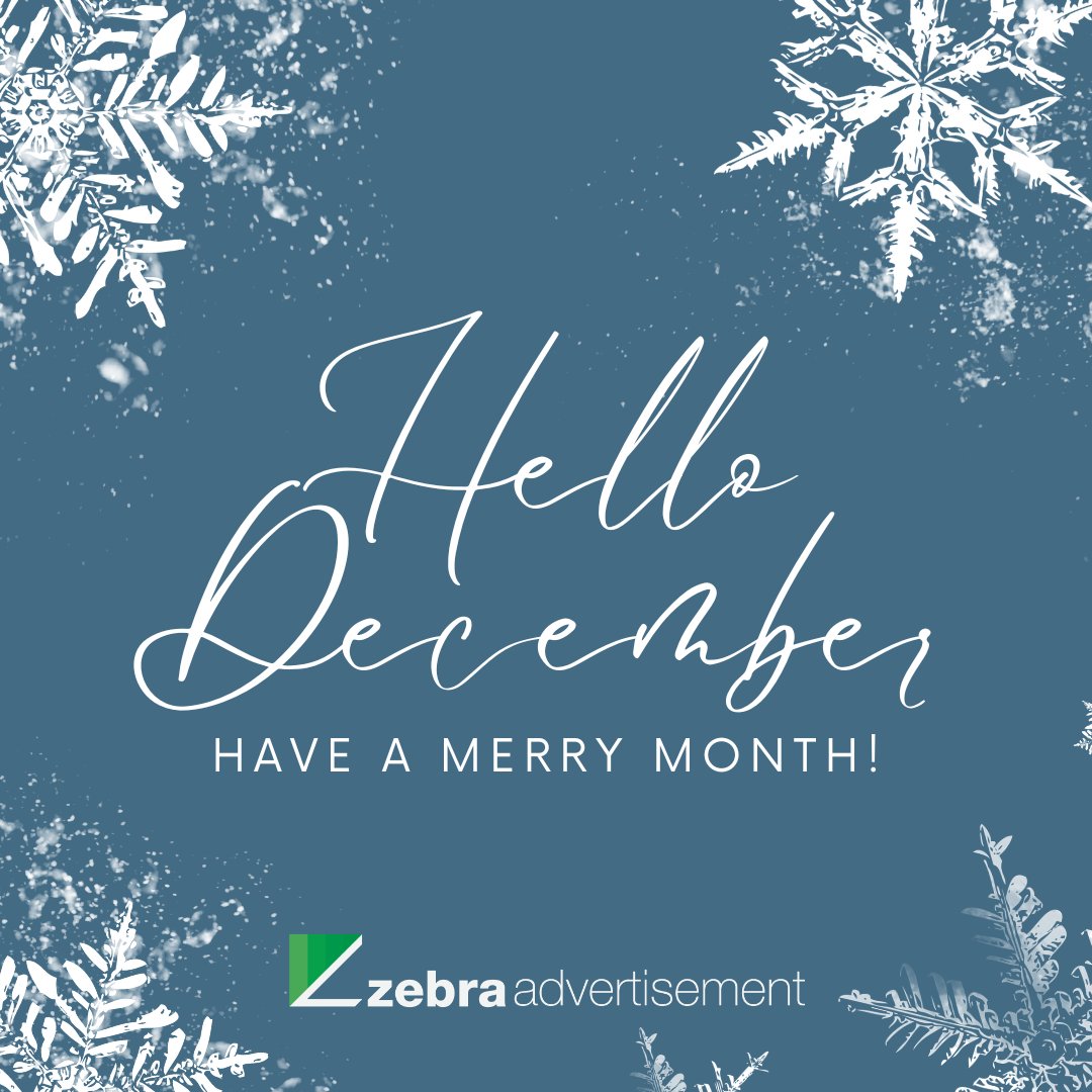 TheZebraTeam's tweet photo. Hello, December! 🎄 It’s time to reflect on the year, celebrate the wins, and embrace the lessons. 🌟 https://t.co/i9XaLQ7QGb