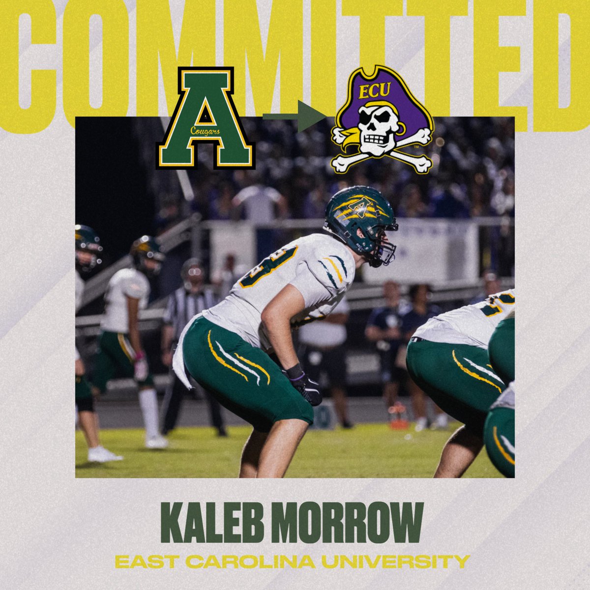 Congratulations to Senior TE Kaleb Morrow, who signed to play football at ECU yesterday. Super proud of all you have accomplished and can't wait to see what you will do at the next level! <a href="/KalebM07/">Kaleb Morrow</a> <a href="/apexhsathletics/">Apex Athletics</a>