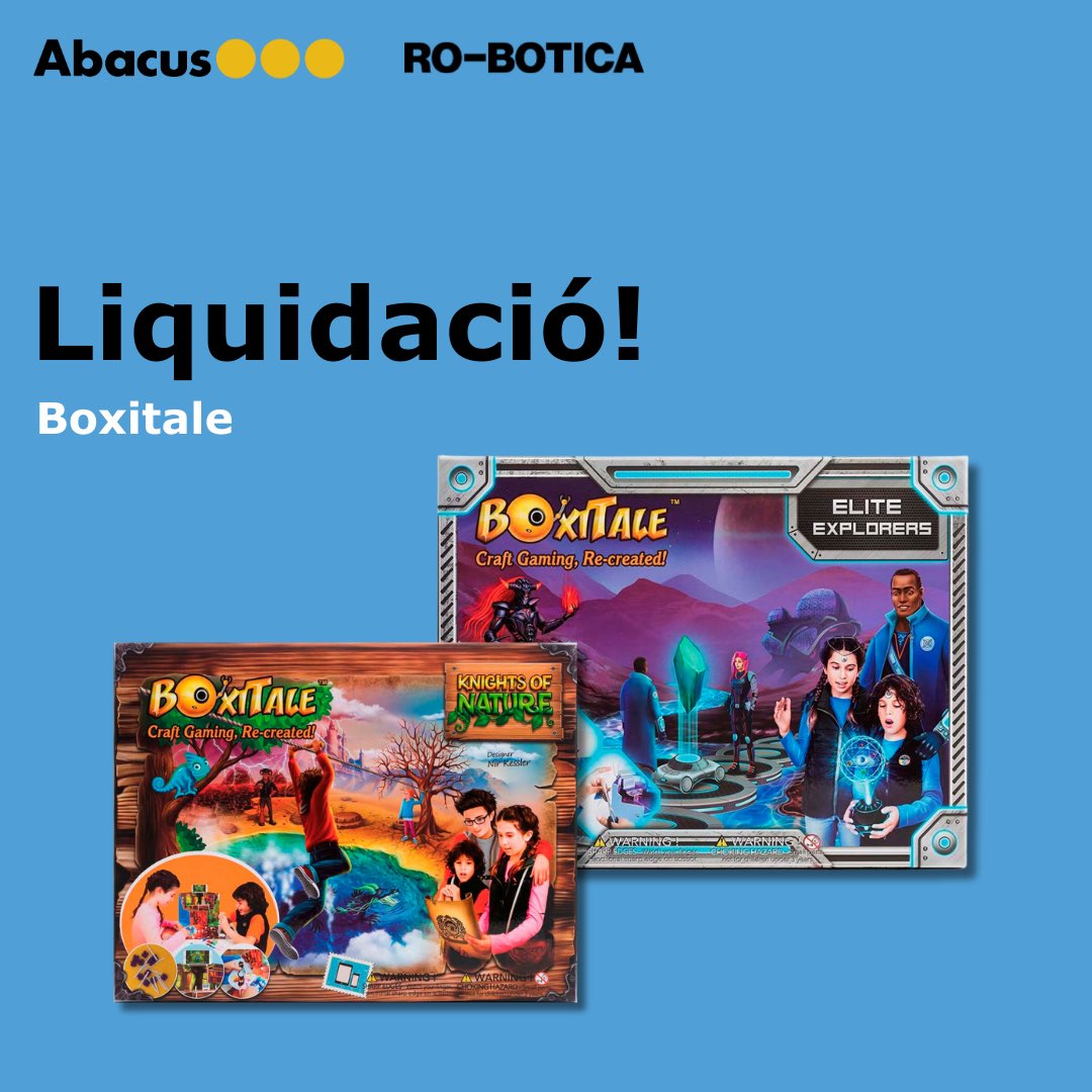 💯Súper ofertes: Liquidació en productes sel·leccionats de Boxitale, només fins al 31 de desembre!
.
.
.

💯Super ofertas: Liquidación de productos seleccionados de Boxitale, ¡solo hasta el 31 de diciembre!

🔗 ro-botica.com/es_CA/category…