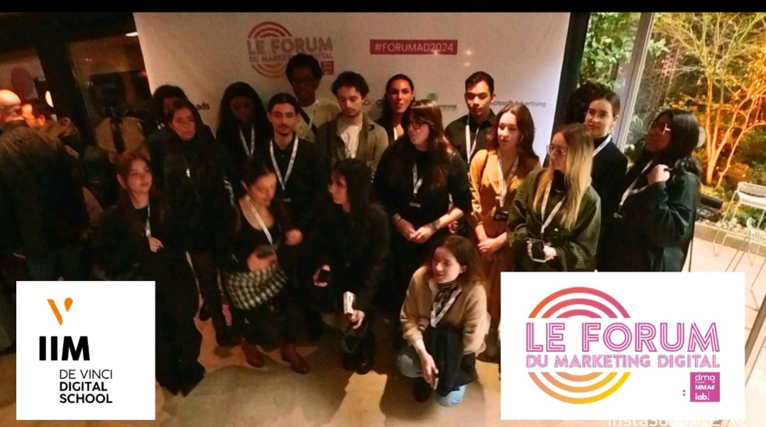 MedinaKone's tweet photo. Les étudiants de l'école du numérique @IIMparis participent et assistent au Forum du marketing digital 
#forumad #forumad2024 #iimparis #ia #ecommerce #marketingdigital #retail #commerce https://t.co/ya3jBp0RoS