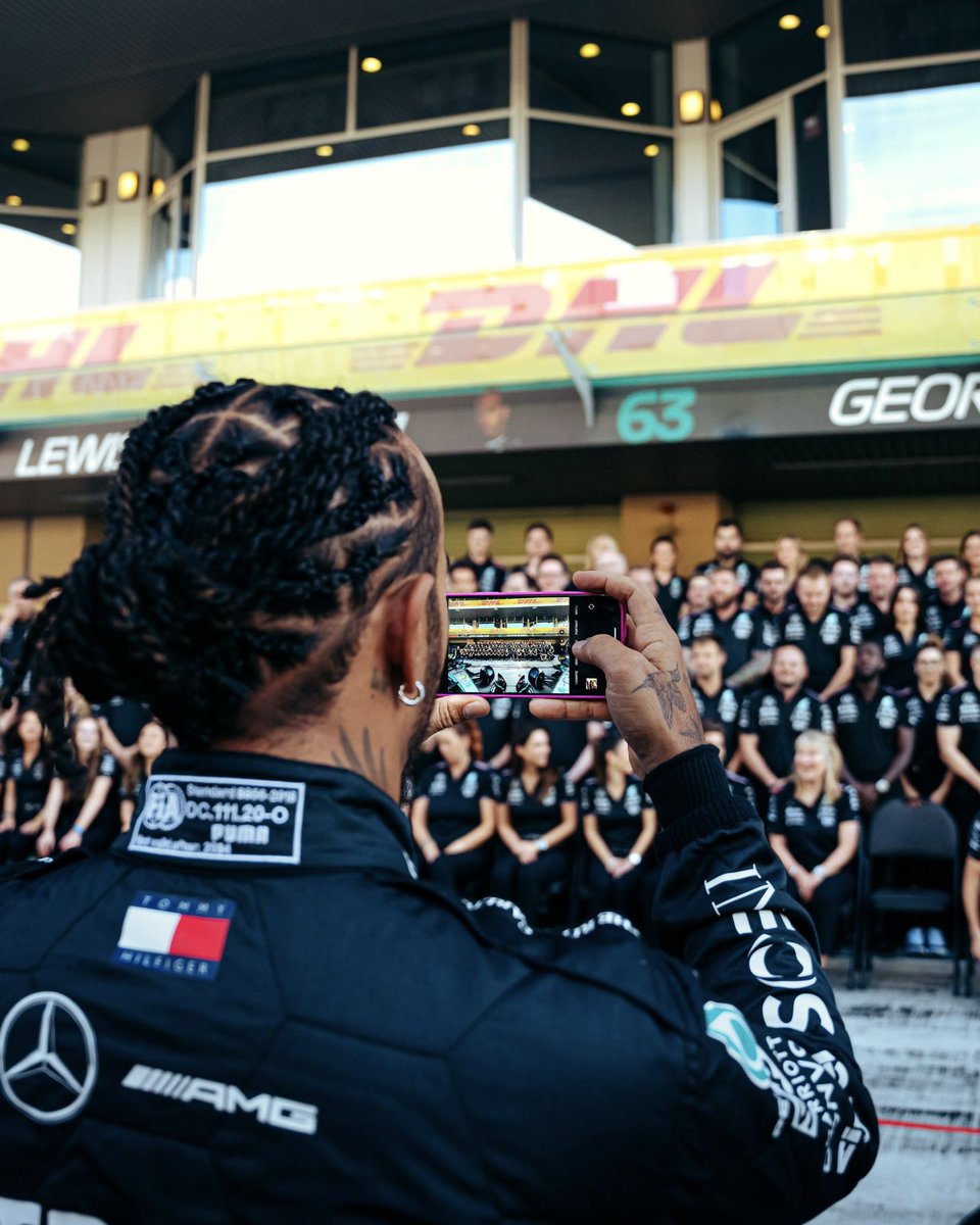 MercedesAMGF1's tweet photo. Team photo. Coming 🔜 https://t.co/O2SOG2vtk6