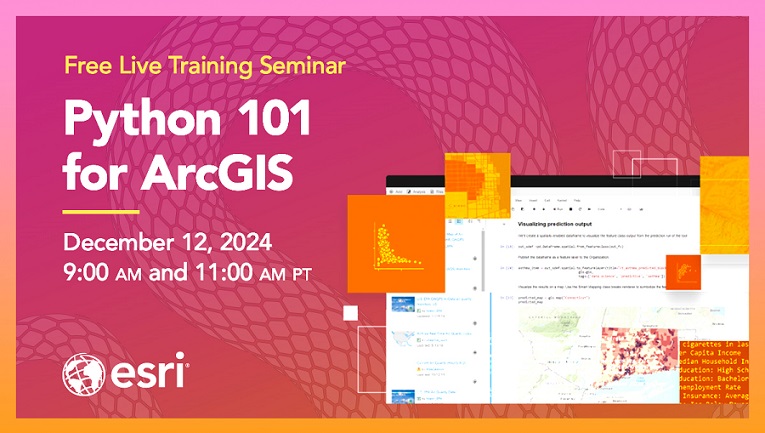 GIS_Bandit's tweet image. In 1 week, @EsriTraining webinar: #Python 101 for #ArcGIS tinyurl.com/m9bu5vdv
#Arcpy #scripting #developers #esridev #geodev #GIS #esri #mapping #maps @Esri @EsriFederalGovt @EsriSLGov @ArcGISPro @ArcGISOnline @URISA