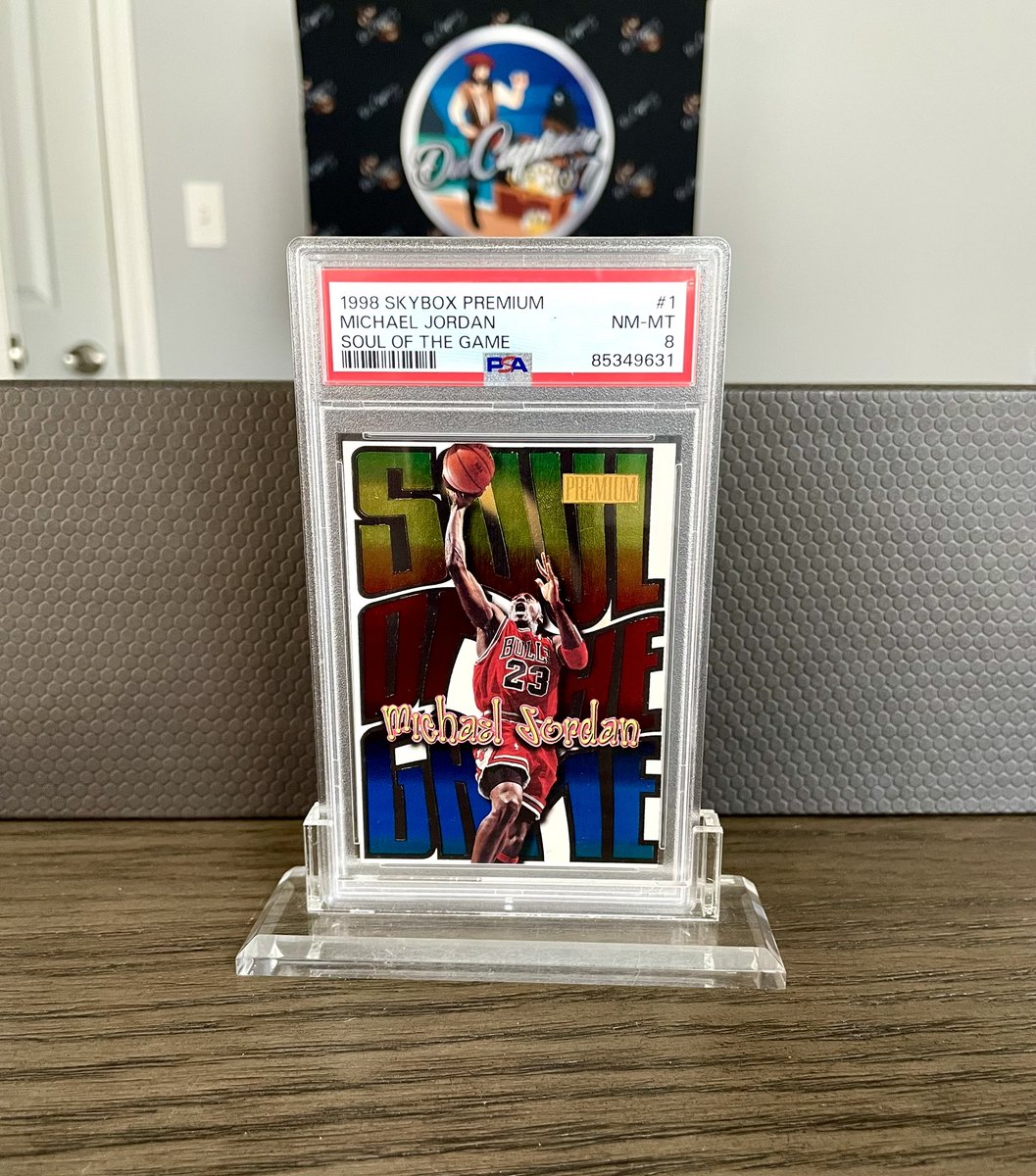 dacaptain37's tweet photo. Michael Jordan 1998 Skybox Premium Soul of the Game PSA 8. Always looking for more Jordan! #michaeljordan #michaeljordancards #michaeljordancollection #michaeljordaninserts #goat #sportscards #thehobby #whodoyoucollect #90sinserts #90sjordan #psa https://t.co/2euhFl2hCC