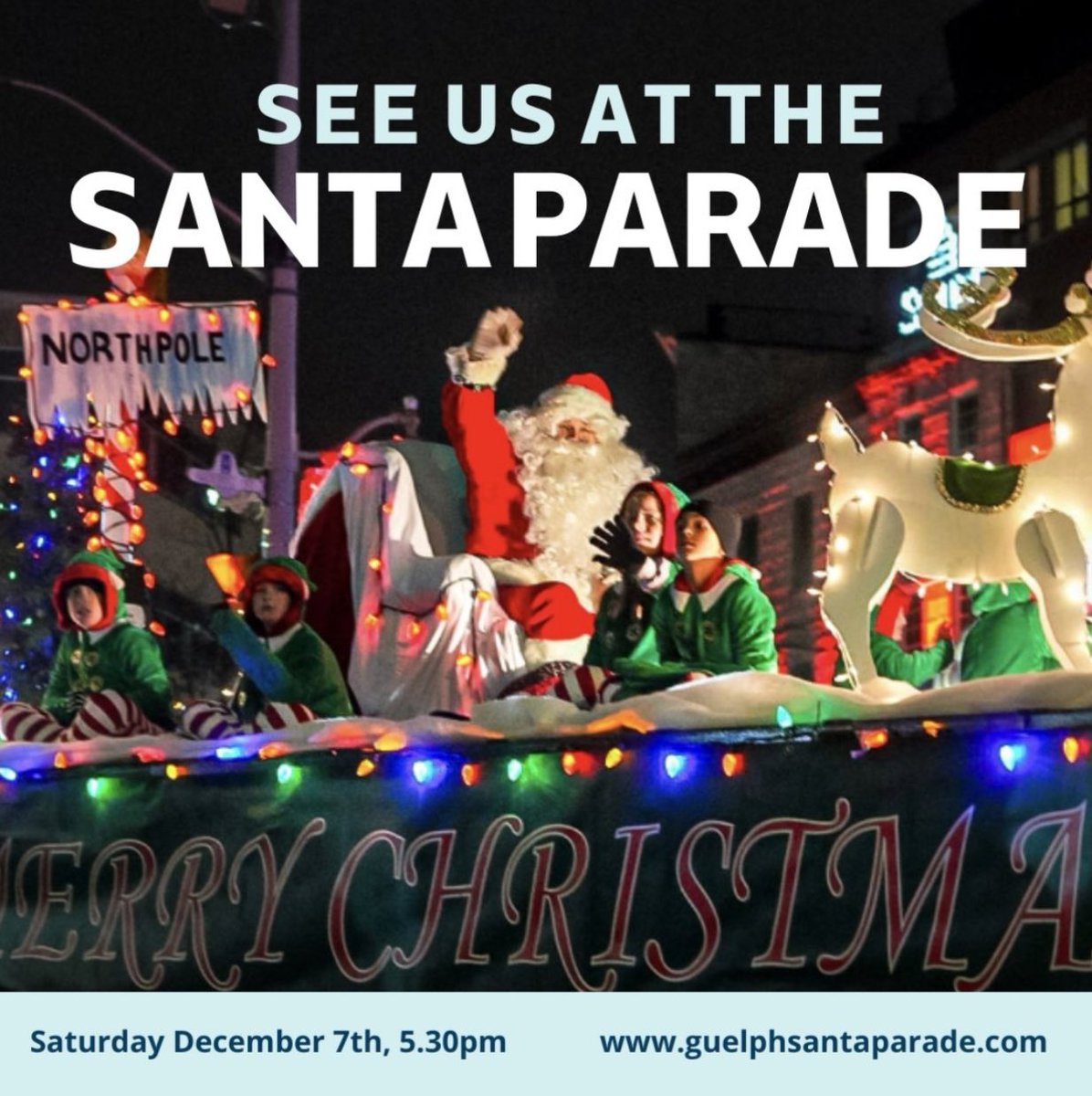 Come on out for some holiday cheer! #GuelphSantaParade <a href="/DowntownGuelph/">Downtown Guelph</a>