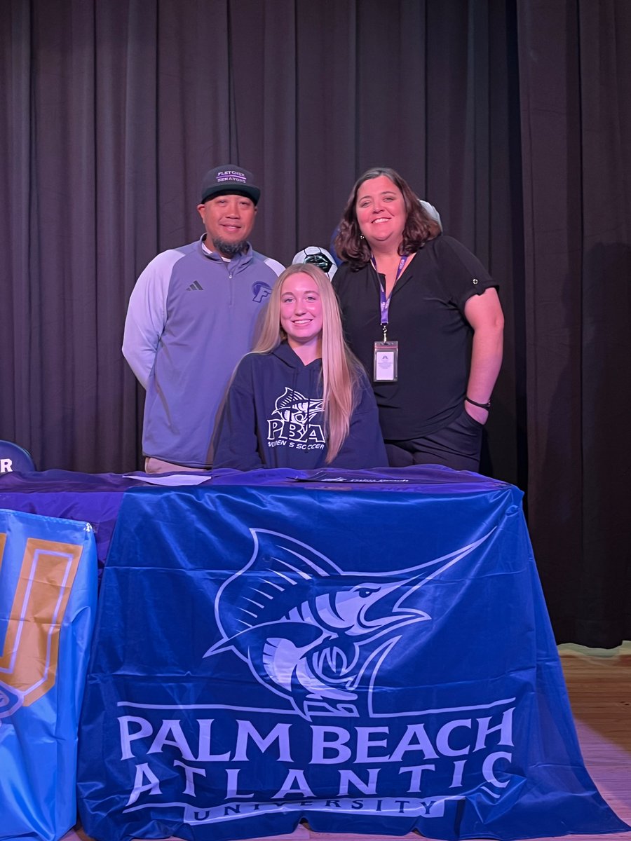 FHS Girls Soccer (@fletchersoccer) on Twitter photo Congratulations to our two early soccer signees: Emma McMurry & Riley Chapman <a href="/RileyChap4/">Riley Chapman</a> <a href="/RollinsSoccer/">RollinsCollegeSoccer</a> <a href="/PBAUniversity/">Palm Beach Atlantic</a>
We know you ladies will excel at the next level! 💜⚽️ Congratulations to our two early soccer signees: Emma McMurry & Riley Chapman <a href="/RileyChap4/">Riley Chapman</a> <a href="/RollinsSoccer/">RollinsCollegeSoccer</a> <a href="/PBAUniversity/">Palm Beach Atlantic</a>
We know you ladies will excel at the next level! 💜⚽️