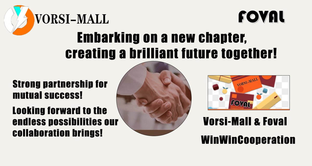 VorsiCore's tweet photo. Jixiaoyun, the head of #Vorsi-Mall's China division, met with #Foval, an #Amazon brand specializing in OEM electronics, today and reached a cooperation agreement.
Partnering with Foval will help Vorsi-Mall to enhance its product resources in global trade. https://t.co/yWc2lcM8AE