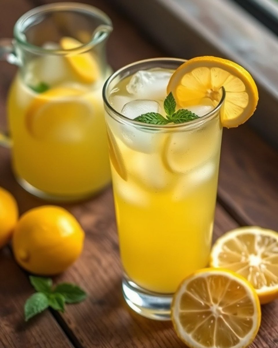 recipesallure's tweet photo. ☀️ Quench your thirst the zesty way! 🍋 Dive into the perfect balance of sweet and tangy with a glass of refreshing homemade lemonade. Whether it’s a sunny afternoon or just a moment to relax, this citrusy delight is your ultimate sip of joy. 🌿✨

#HomemadeLemonade #CitrusLove https://t.co/iRAj2pET0a