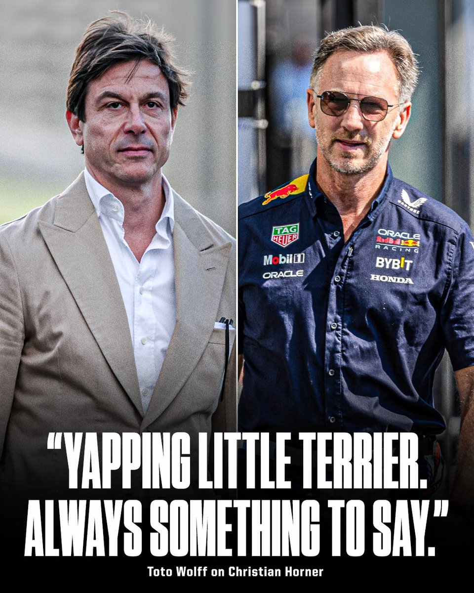 Toto Wolff responds to Chrstian Horner saying George Russell was “quite hysterical” last Sunday.