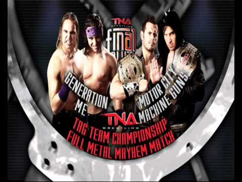 wrestle_hist's tweet photo. 12/5/2010

The Motor City Machine Guns defeated Generation Me in a Full Metal Mayhem Match to retain the TNA World Tag Team Championship at Final Resolution from the Impact Zone in Orlando, Florida.

#TNA #ImpactWrestling #MCMG #AlexShelley #ChrisSabin #GenerationMe https://t.co/XrfgCqWiyk