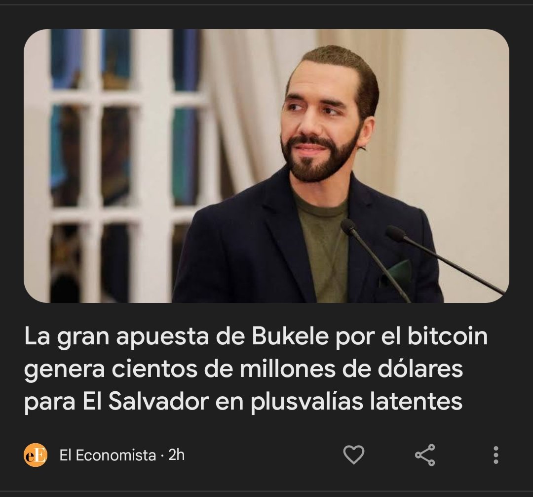 Las vueltas que da la vida.... Enhorabuena <a href="/nayibbukele/">Nayib Bukele</a>  #Bitcoin #Btc