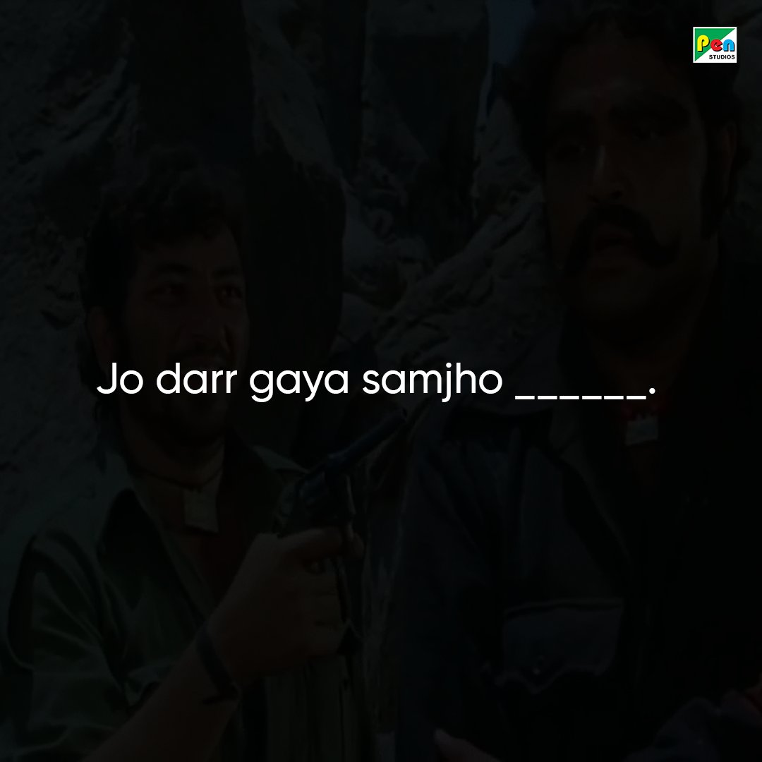 PenMovies's tweet photo. Chalo chalo comments mein apne Sholay dikhao! ๐
#Sholay3D #Sholay #PenMovies #CompleteTheDialogue https://t.co/lhpl7Orlbo