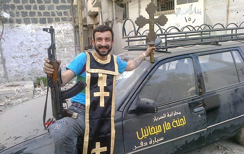 ZenobiasGhost's tweet photo. We SYRIAN CHRISTIANS had our families massacred, our churches burnt down, our women r*ped, our Nuns kidnapped, and our Priests beheaded, by #Turkey and #Israel's terrorists!

Shame on all those calling these terrorist scum "freedom fighters" and rebels". https://t.co/cGOqaEaPcM