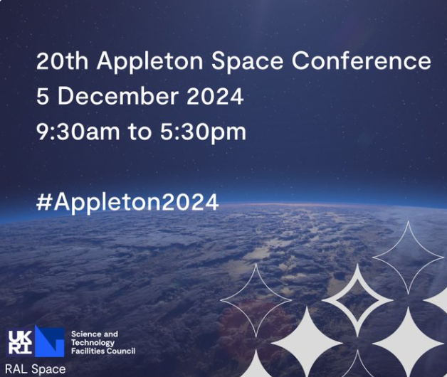 ships4sst's tweet photo. Good to see some of the team today at the 20th #Appleton2024 Space Conference, look out for us!
@RAL_Space_STFC https://t.co/irZthmNrl0