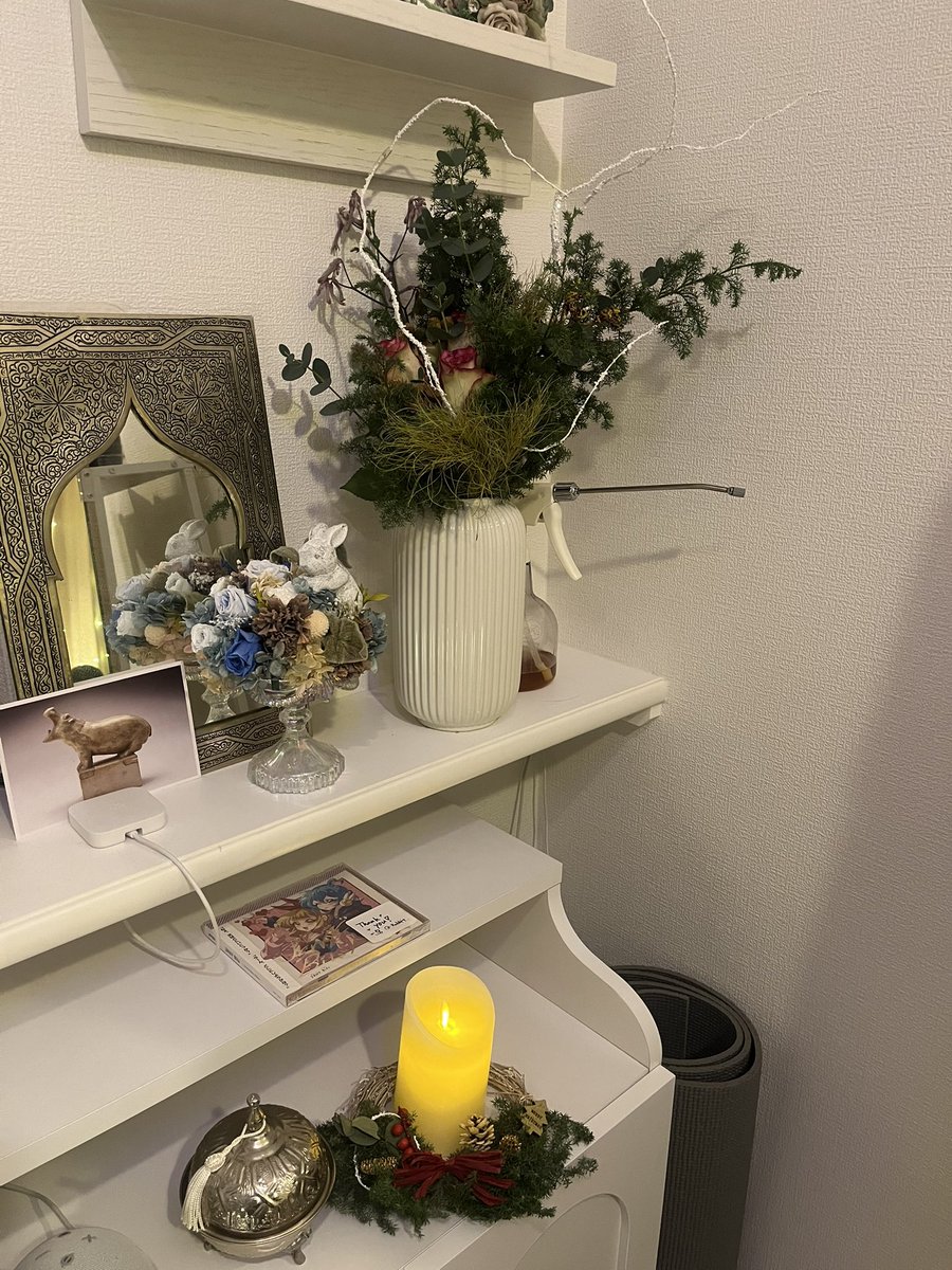 ya850dane's tweet photo. お花のお水変えるの忘れて自己嫌悪になって
しばらくドライフラワー飾ってたけど、
やっぱり生花もかわいいねぇ https://t.co/8HHMCojHmW