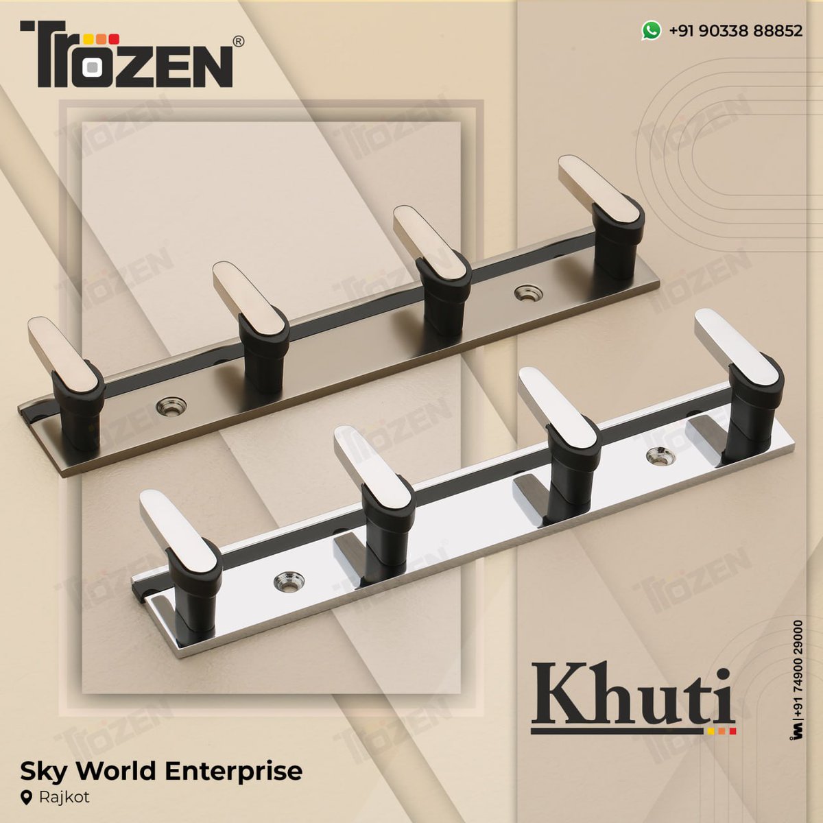 ibais_hardware's tweet photo. SKY WORLD ENTERPRISE (RAJKOT)
For enquiry via WhatsApp click:
https://t.co/RKI9uOfbsx
Mr. Raju Poshiya - +91 90338 88852
Mr. Uttam Radadiya - +91 86730 65354
#khutihardware #clothehanger #hardwarefitting #hardwareaccessories #hardware #fittingproducts
.
@ibais_hardware https://t.co/bN3DWPy8MW