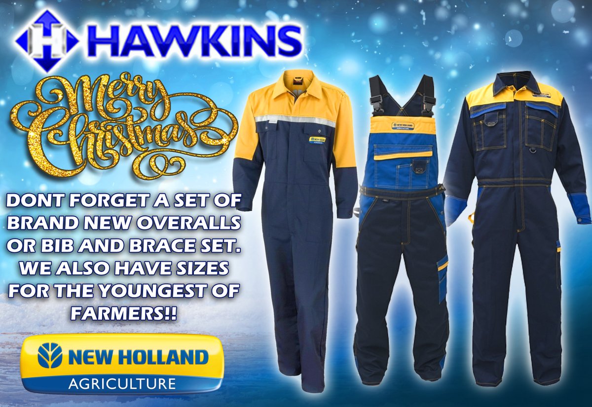 HawkinsAgri's tweet photo. Get your loved ones the hottest fashion for Christmas from our range of New Holland clothing📷📷📷 https://t.co/maHfGCQYs9