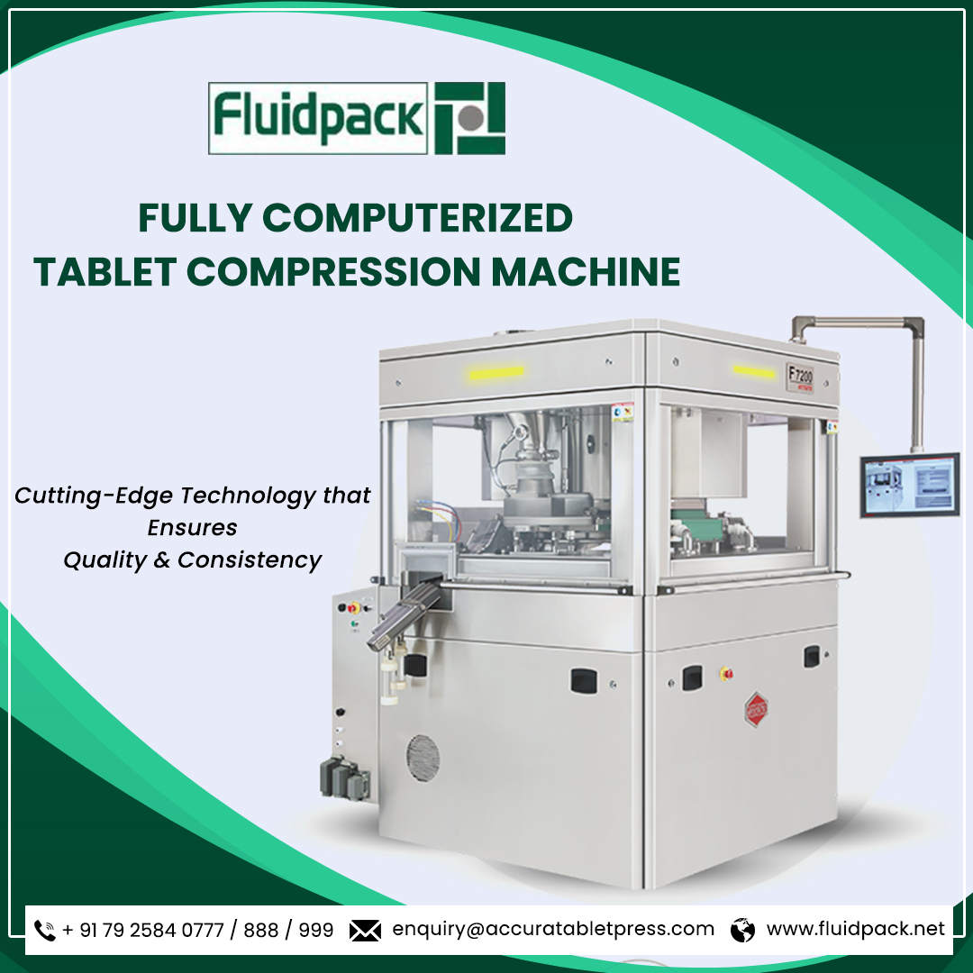 fluidpack1's tweet photo. The F Series fully computerized tablet presses deliver precision and efficiency for R&amp;D and large-scale production in pharmaceutical, nutraceutical, and chemical industries. Perfect for every need!

visit- https://t.co/0jvFJBXcRQ

#FluidPack #TabletCompressionMachine https://t.co/S5QY9mDTXz