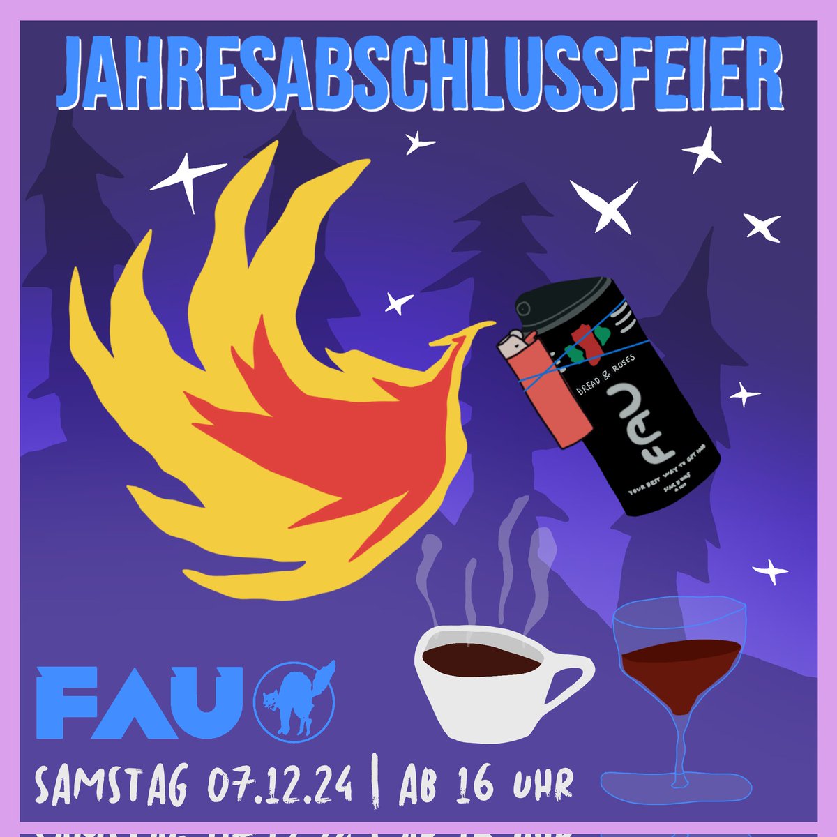 👉 Jahresabschlussfeier 07.12.24! Alle Mitglieder, Kolleg:innen, Friends und Family sind eingeladen.

[DE+EN] Alle Infos: berlin.fau.org/2024/11/29/jah…