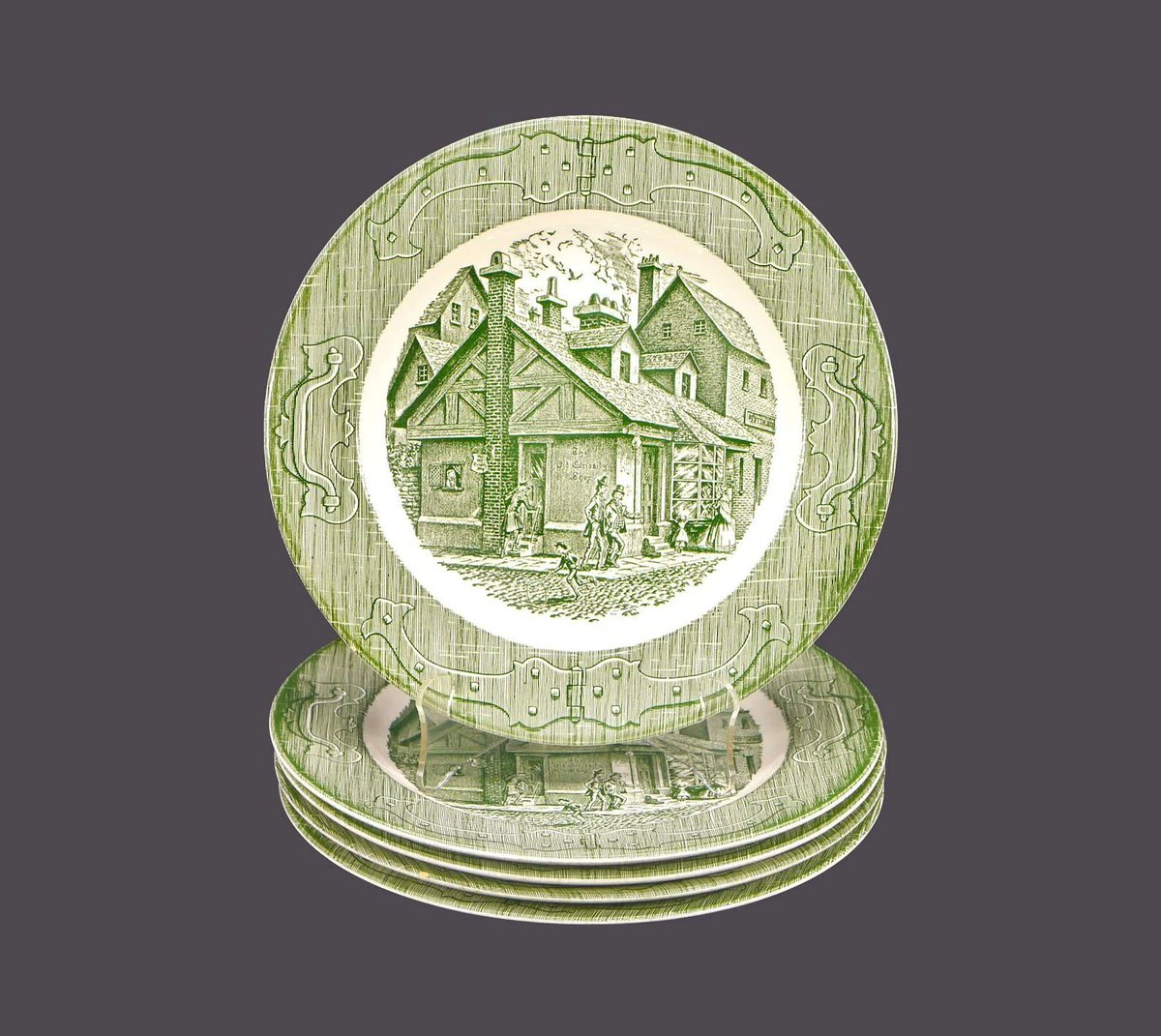 G97816960Girl's tweet photo. Royal China The Old Curiosity Shop Green dinner plates made in USA. https://t.co/0ZyjHw4SmU via @Etsy #BuyfromGroovy #antiques #tabledecor #tableware #RoyalChina #OldCuriosityShop #RoyalChinaOldCuriosityShop #etsysellers https://t.co/0HuwXnm9Kd