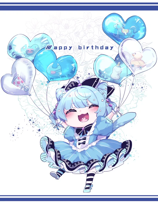 20歳のお誕生日、そしてTwichの登録者1600人おめでとうございますこれからも元気に配信できますように。#ことこと煮込む絵 