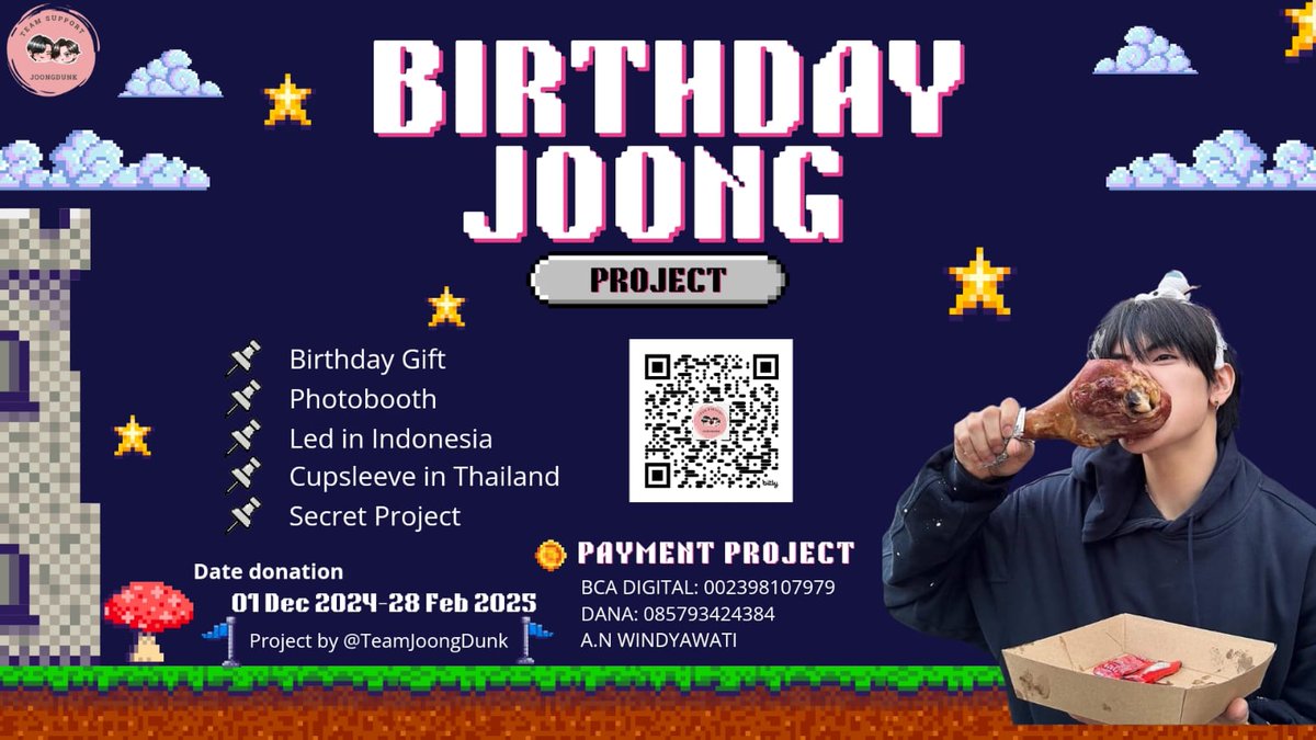 Sawaddee kha 🙏

Dear indonesia fans dungjang dan joongjoong,kami dari teamsupportjoongdunk indonesia akan mengadakan project 

🥑joong archen birthday project 2025🌞

Kami ingin mengajak Teman-Teman semua ikut berpartisipasi dalam project ini 

Adapun project nya sebagai berikut