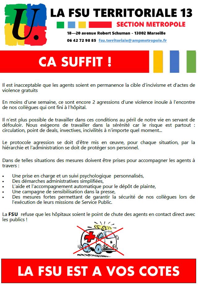 FSU Territoriale - AMP Metropole tweet media