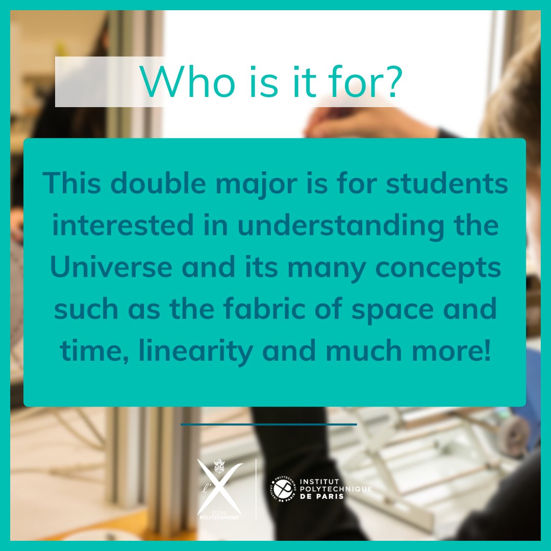 ⚛️How do we go from theory to reality?🚀

🔬The #DoubleMajor in #Math&amp;Physics at #EcolePolytechnique answers this very question and also gives the tools for exploring the language of the universe one equation at a time!🌟🌌

#STEMLife #ScienceMajor #PhysicsResearch