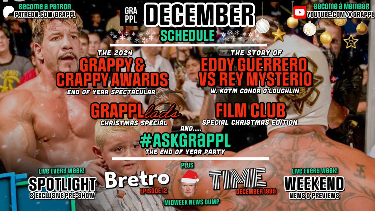 Another packed month incoming. Join us on Patreon &amp; YouTube this December!

patreon.com/posts/11730409…