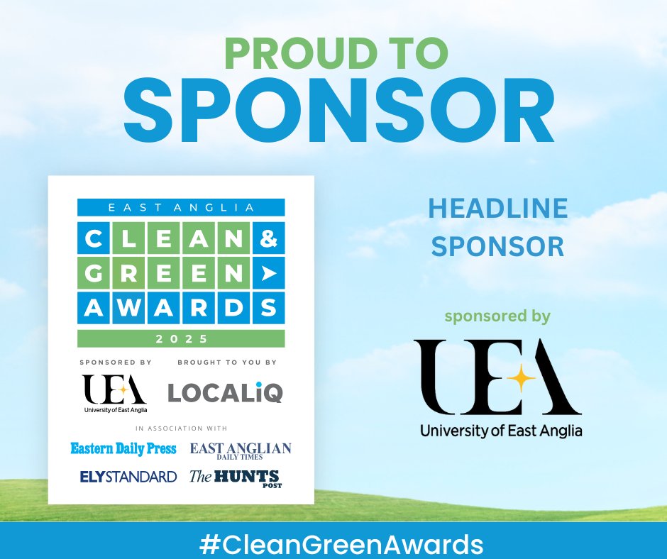 UEA for Business (@ueaforbusiness) on Twitter photo Are you a business, community group, or an individual making a difference? | Clean and Green Awards 2025
Submit your entry today at lnkd.in/e7EbWwZM and be recognized for your contribution to a greener, more sustainable future.
*Entries close 15 December*
<a href="/ClimateUEA_/">ClimateUEA</a> Are you a business, community group, or an individual making a difference? | Clean and Green Awards 2025
Submit your entry today at lnkd.in/e7EbWwZM and be recognized for your contribution to a greener, more sustainable future.
*Entries close 15 December*
<a href="/ClimateUEA_/">ClimateUEA</a>