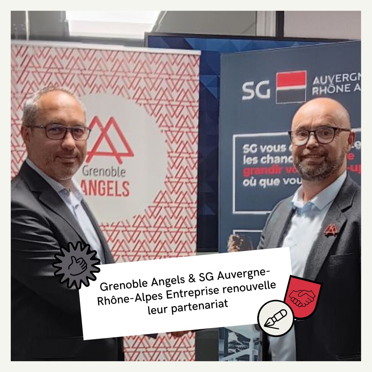 France Angels (@franceangels) on Twitter photo 🤝 <a href="/GrenobleAngels/">Grenoble Angels</a> renouvèle son #partenariat avec SG Auvergne-Rhône-Alpes Entreprises
🎯Ce partenariat se focalise sur le #financement #postamorçage, l’expertise et l’accès à un réseau stratégique. 👉 lc.cx/yZJ1f7 🤝 <a href="/GrenobleAngels/">Grenoble Angels</a> renouvèle son #partenariat avec SG Auvergne-Rhône-Alpes Entreprises
🎯Ce partenariat se focalise sur le #financement #postamorçage, l’expertise et l’accès à un réseau stratégique. 👉 lc.cx/yZJ1f7