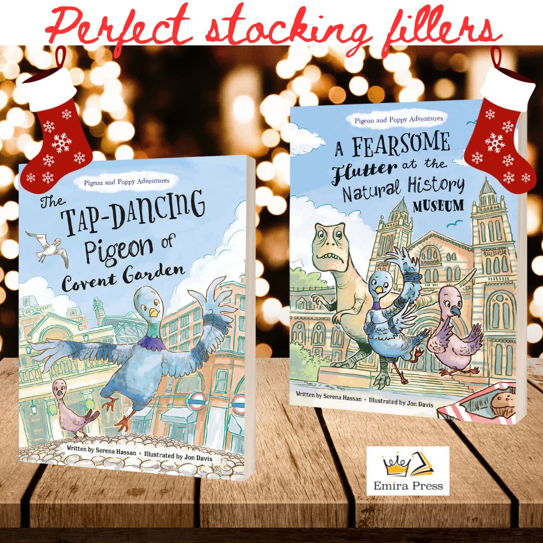 Two incredible #StockingStuffers for £8, including P&amp;P! Don't miss this fab festive deal. Buy 2 early readers from the Pigeon and Poppy Adventures series here emirapress.co.uk and enter discount code 2FOR£8 to take advantage of this special deal. UK only, ends 14 December.