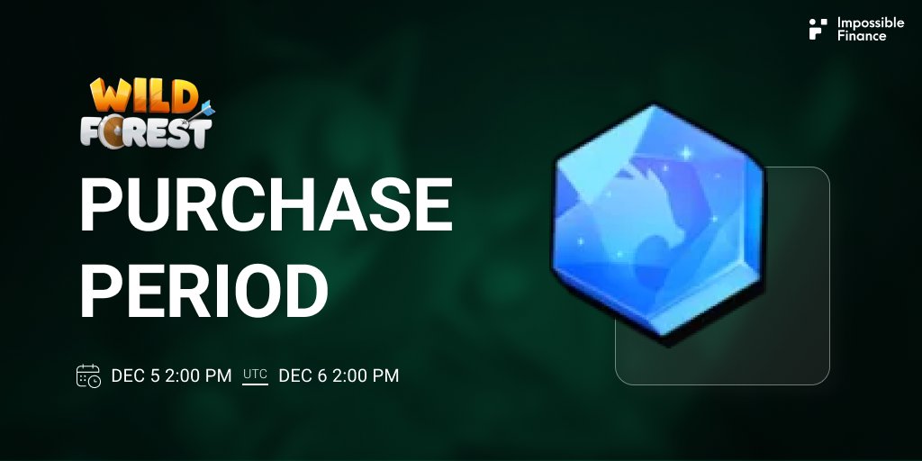 Wild Forest <a href="/playwildforest/">Wild Forest</a> $WF Purchase Period has started! 🔥

Both the WF community &amp; wRON stakers can now purchase your allocation! 👀

Purchase your $WF token here 👇
ronin.impossible.finance/launchpad/proj…