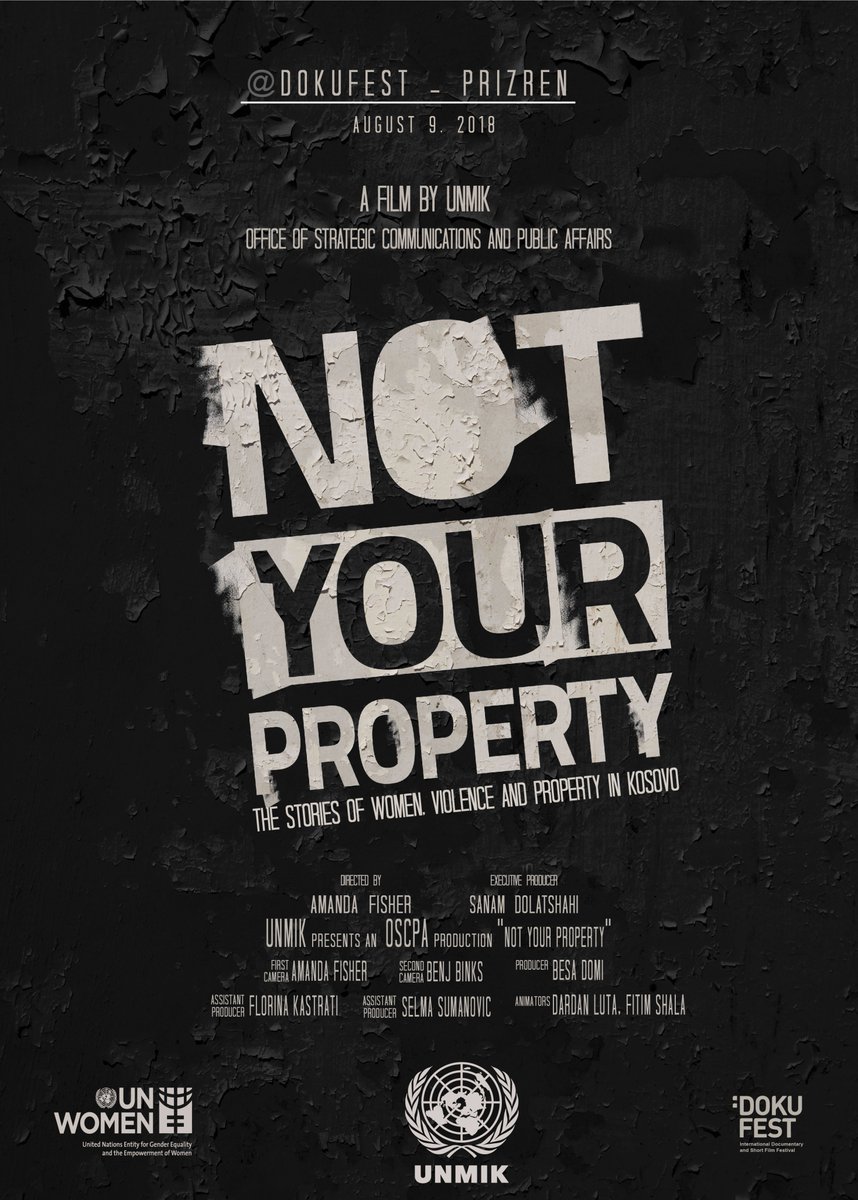 UNMIKosovo's tweet photo. #Kosovo stories were on show in NYC at a #16DaysOfActivism film festival yesterday, incl. short film #Romni about a football fan whose parents want her married &amp; doco #NotYourProperty that examines the relationship btw property ownership &amp; GBV. Both films produced by UNMIK! https://t.co/lJa8hUgBqQ