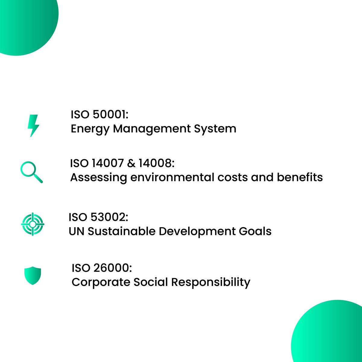 ISO standards are the blueprint for building a better, more sustainable future. 

From managing carbon footprints to aligning with global best practices, these standards guide organisations towards smarter, greener solutions. 🌍💡
