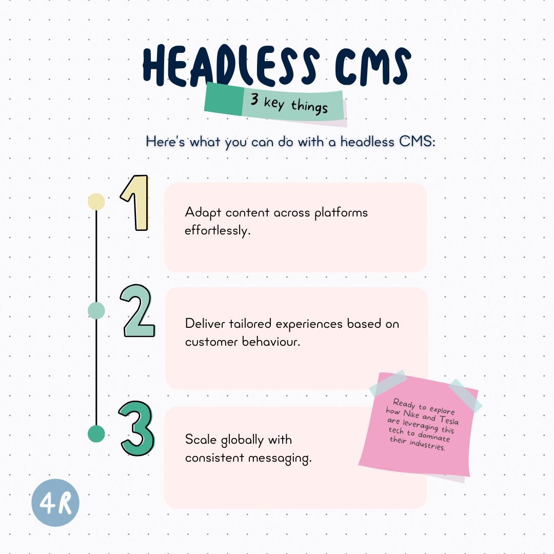 Stay Ahead with Headless. Omnichannel delivery isn’t just a trend—it’s a necessity.

Explore how Nike and Tesla are leveraging this tech to dominate their industries.

Get inspired: bit.ly/4f435se
.
#HeadlessCMS