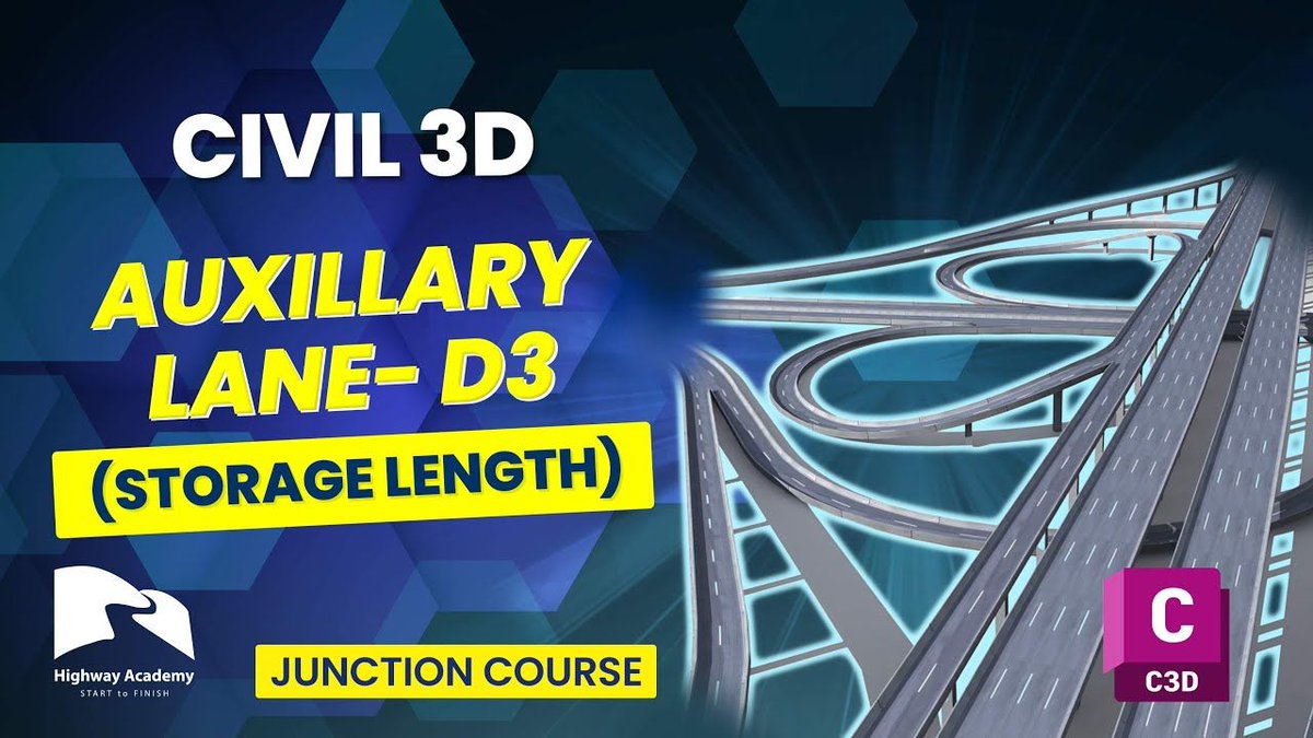 HwyAcademy's tweet photo. Let's talk about junction design theory and the often overlooked storage length. This video breaks it down - from determining storage length to future traffic considerations and limitations of design tools. Let's optimize our junctions for smooth traffic flow. #JunctionDesign #HighwayEngineering #CivilEngineering [https://t.co/6JQzlAR2z9)