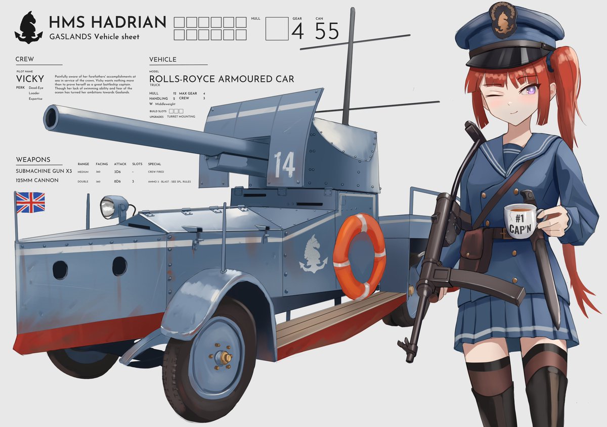 Raise the anchor! A GASLANDS collab with my friends! #gaslandscollab