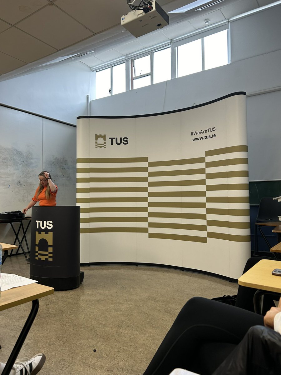 In our Event Design module, we learned to assemble a curved magnetic backdrop with our college’s logo <a href="/TUS_ie/">Technological University of the Shannon</a> 
I love learning new skills that we can use going forward in our careers!

<a href="/MajellaGolden/">Majella Golden</a> <a href="/MarieMitchell17/">Marie.Mitchell</a> 
#WeAreTUS #eventmanagement #students #studentlife