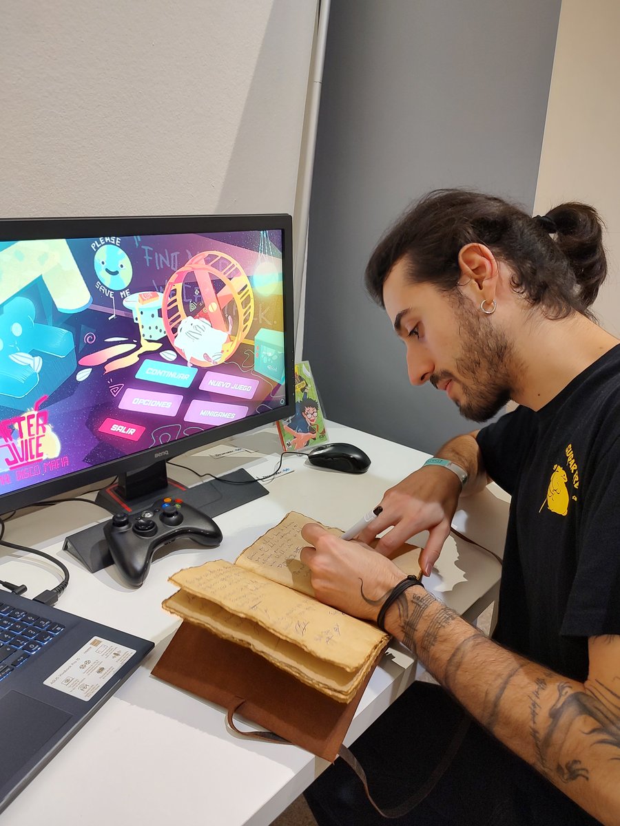 No Culturgal 2024 o #MUVi amosou novos títulos da industria cultural do noso país. Varios desenvolvedores visitaron e asinaron o noso Códice do #Videoxogo #Galego <a href="/xerme_game/">Xerme</a> @undercastledevs <a href="/VirtualSeed_AJ/">After Juice</a>  Emergency Meeting e Nacho Pintos

Grazas a todos e a <a href="/videoxogo_gal/">videoxogo.gal</a>