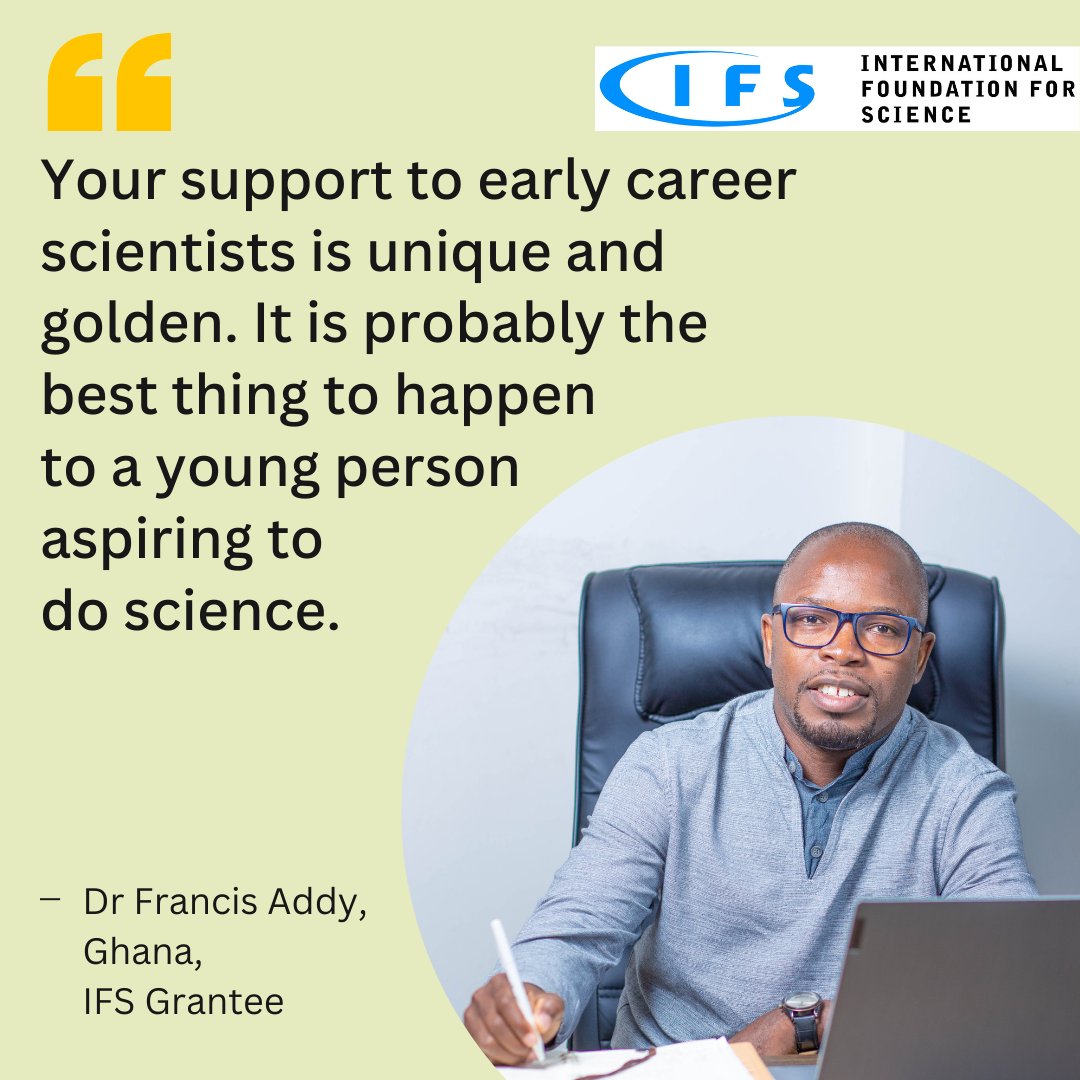 INTERNATIONAL FOUNDATION FOR SCIENCE tweet media