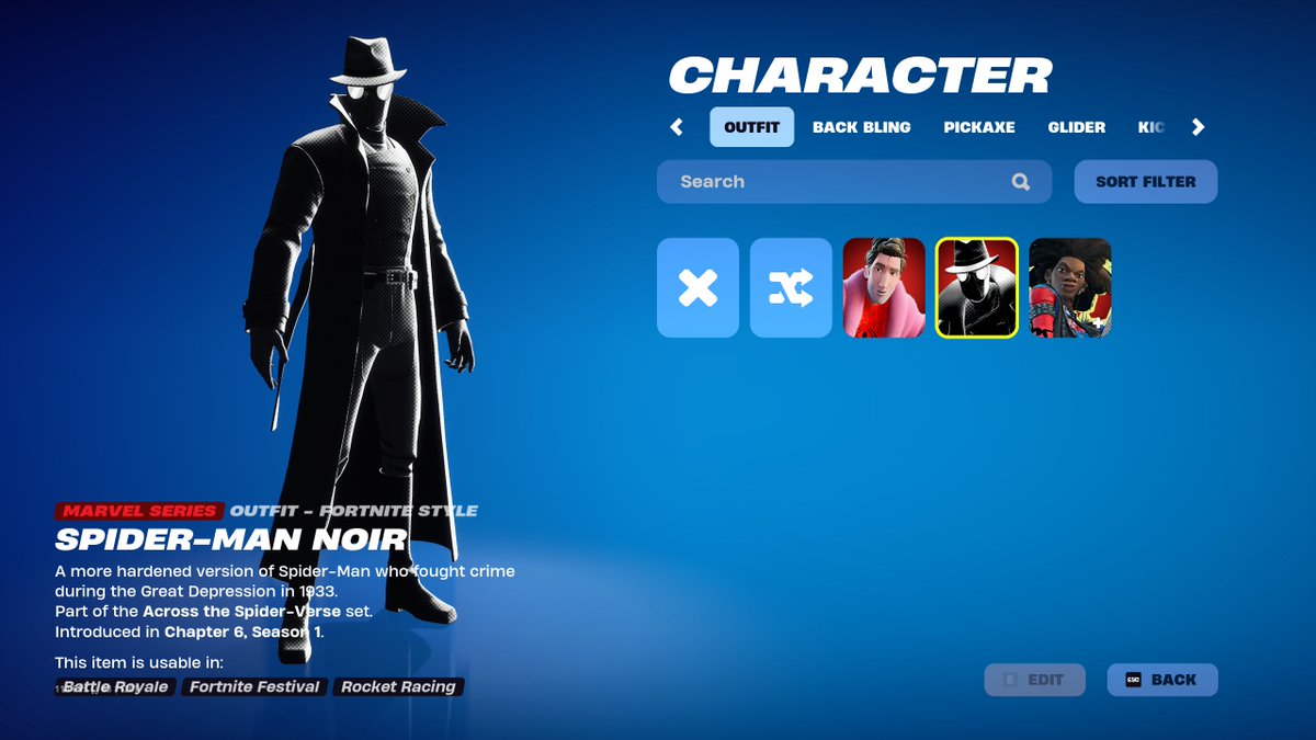 ShiinaBR's tweet image. ALL NEW SPIDER-VERSE SKINS INGAME 🔥