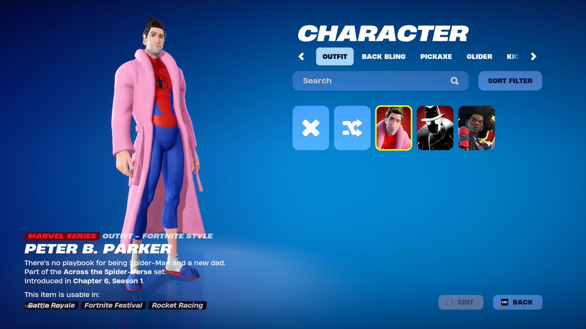 ShiinaBR's tweet image. ALL NEW SPIDER-VERSE SKINS INGAME 🔥