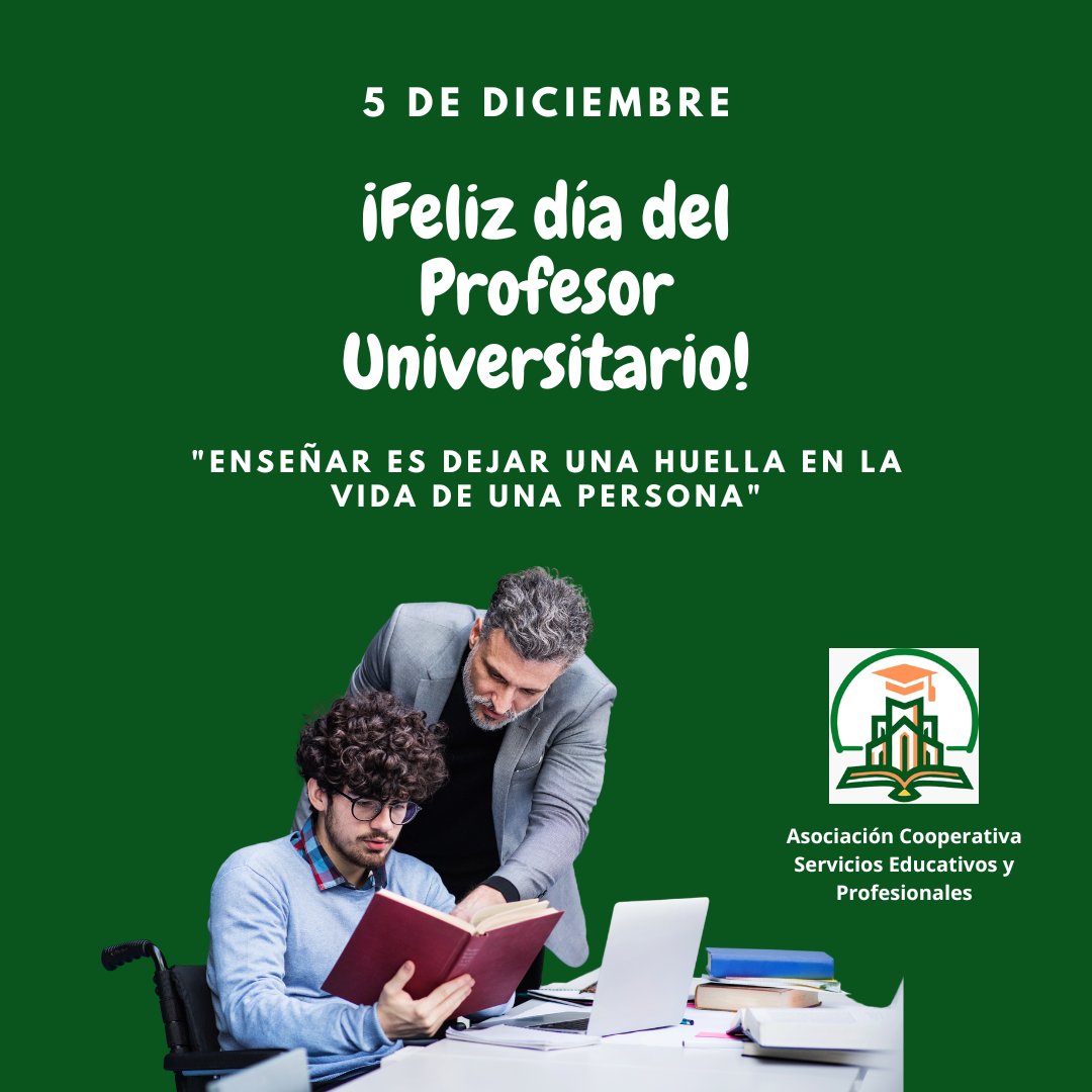 Coopdeservicios's tweet photo. ¡Feliz Día del Profesor Universitario!
Gracias por su dedicación, esfuerzo y pasión por la enseñanza. Ustedes son los pilares fundamentales que forjan el futuro de nuestro país.

#DíaDelProfesorUniversitario #Educación #Inspiración #Futuro #CooperativaEducativa #Profesores https://t.co/1GU6yJGUQ2