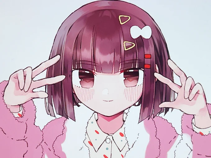 今日は髪の毛だけ進めましたよ 