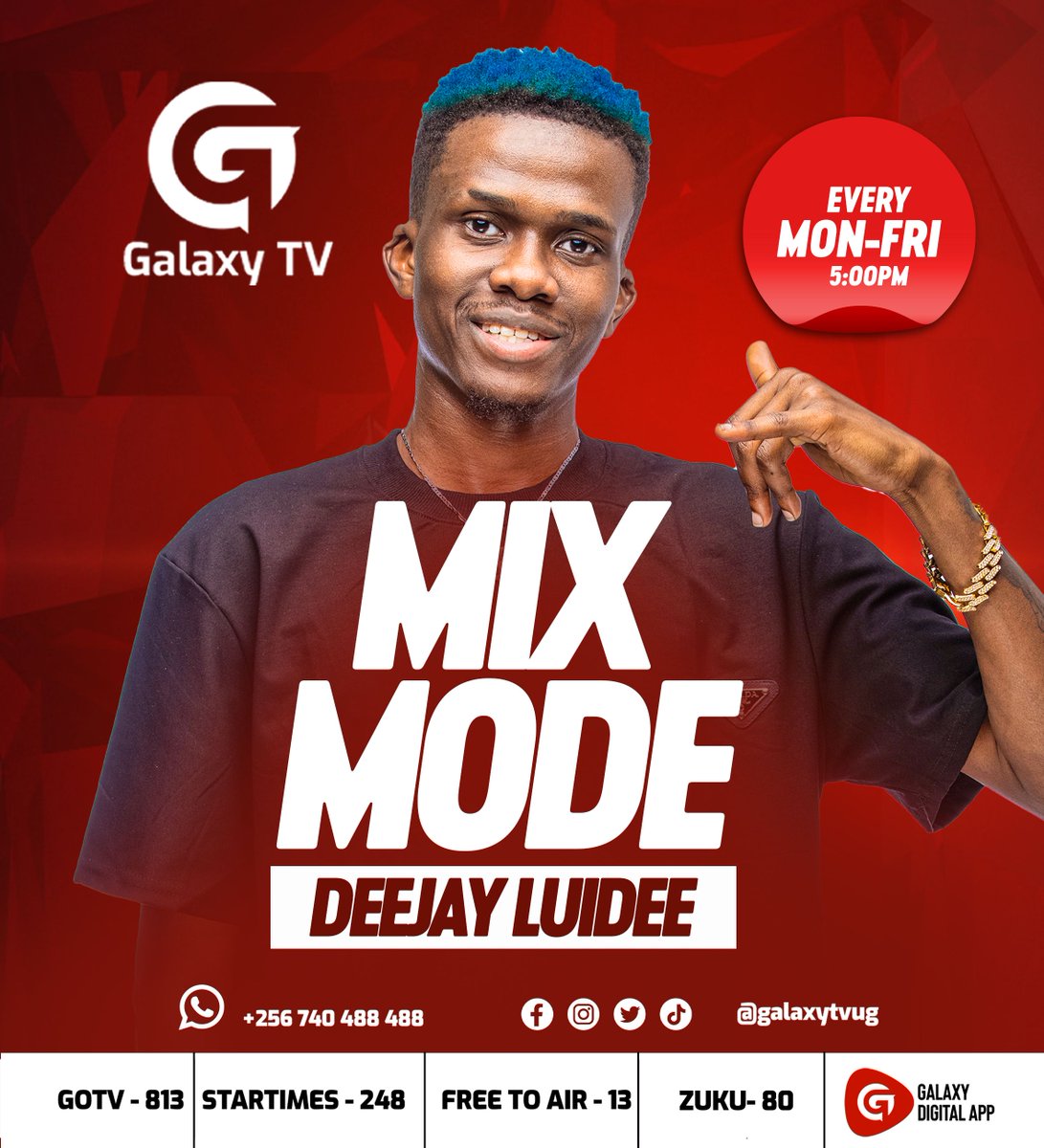 TUNE IN NOW! <a href="/deejayluidee/">SlimDeejay</a>  is live on <a href="/GalaxyTVUg/">Galaxy TV Jikonkone</a>, mixing up the hottest tracks!

 Don't miss out! 🔥🔥🔥🔥

#MixMode | SlimmBo$$